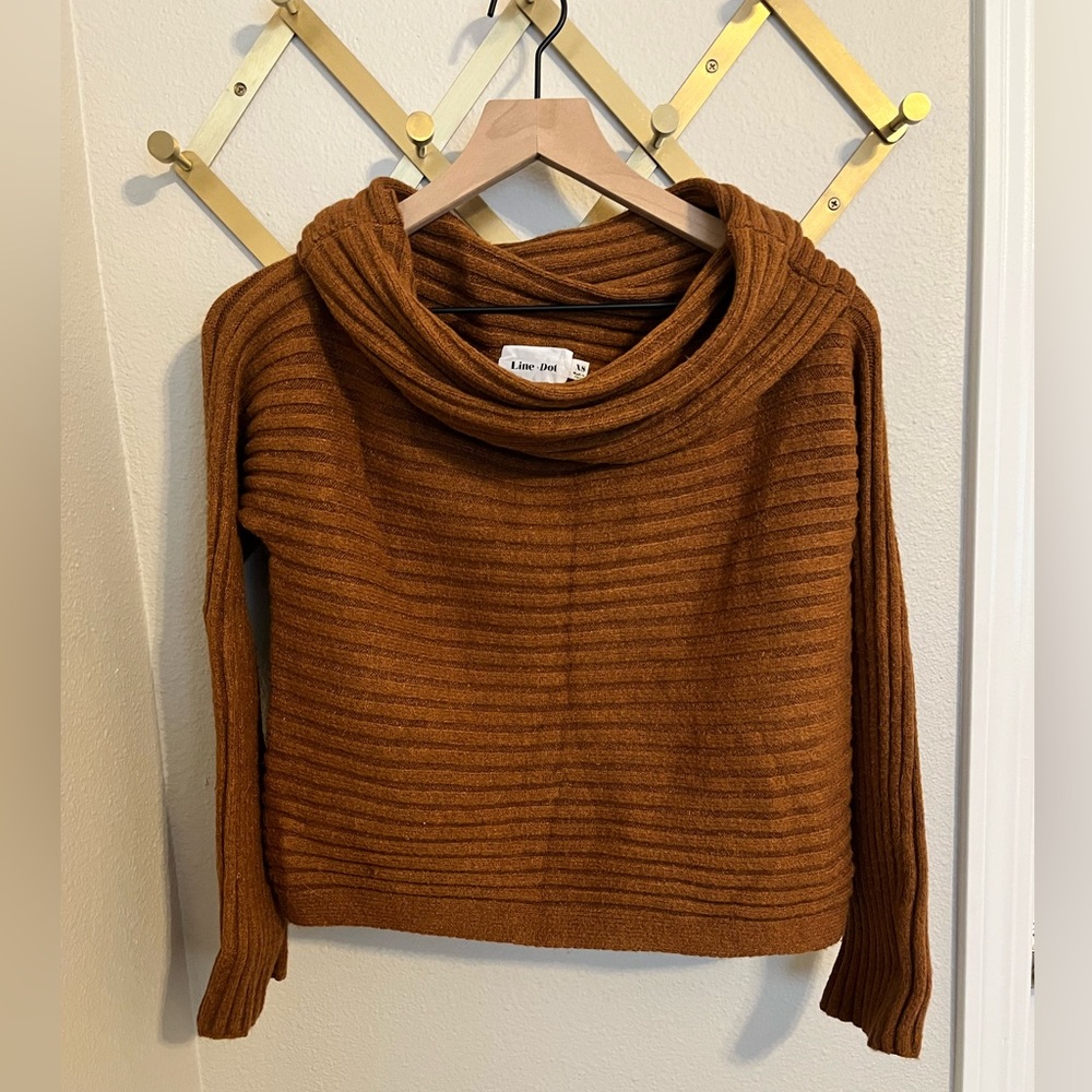 Cowl Neck Sweater by Line & Dot